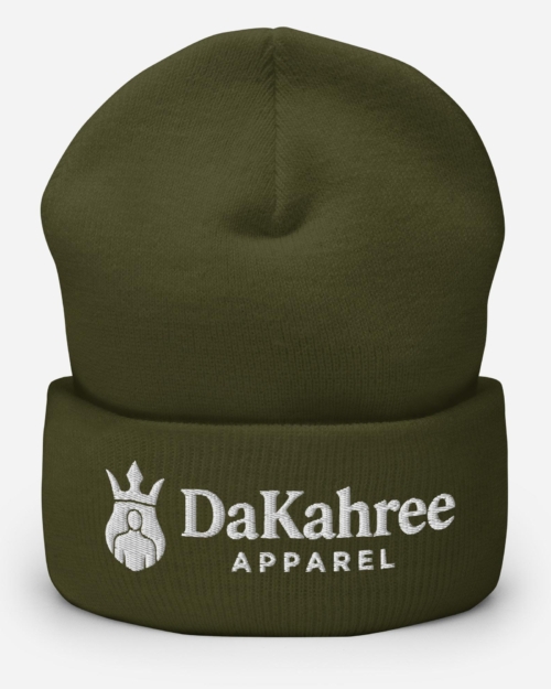 DaKahree: Signature™ – Cuffed Beanie – White